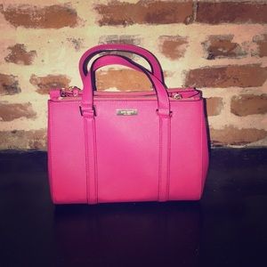 Kate Spade Pink Purse with Shoulder Strap